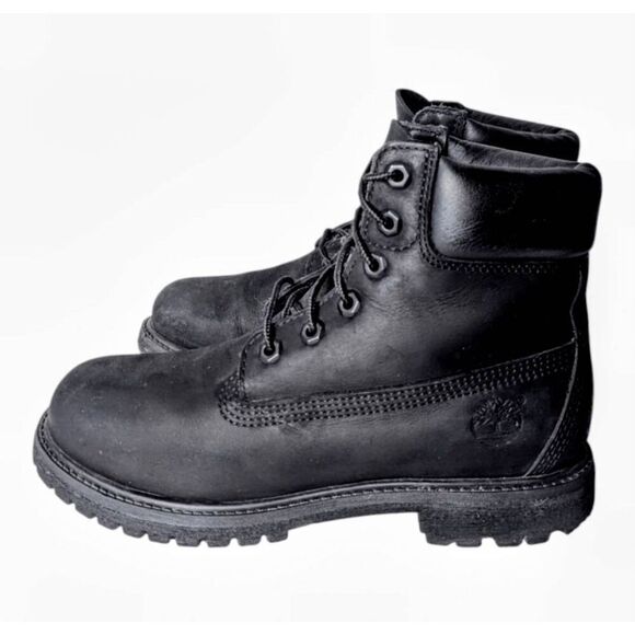 TIMBERLAND 6 Inch Waterproof Boot In Black Size 7.5M - Picture 2 of 9